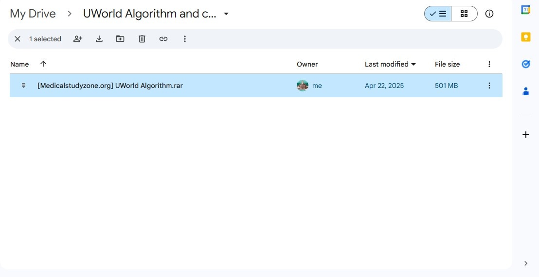 UWorld Algorithms and Charts 
