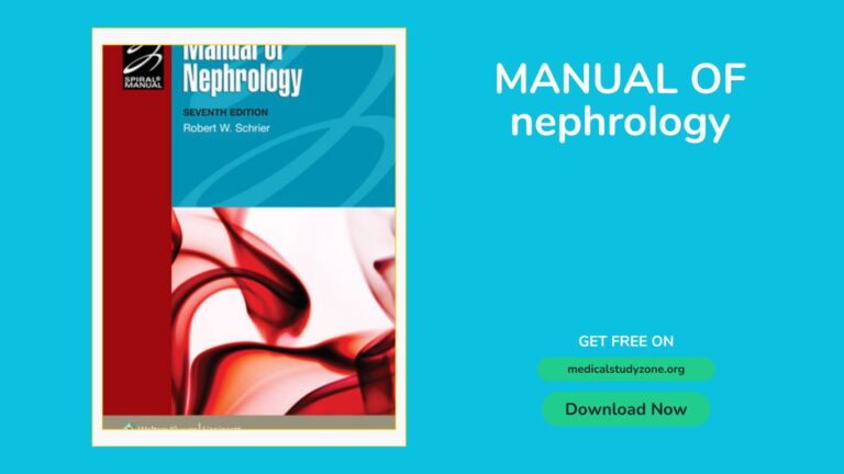 MANUAL OF nephrology PDF