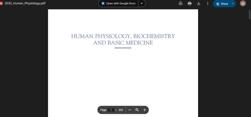 how to download Human Physiology, Biochemistry, and Basic Medicine PDF