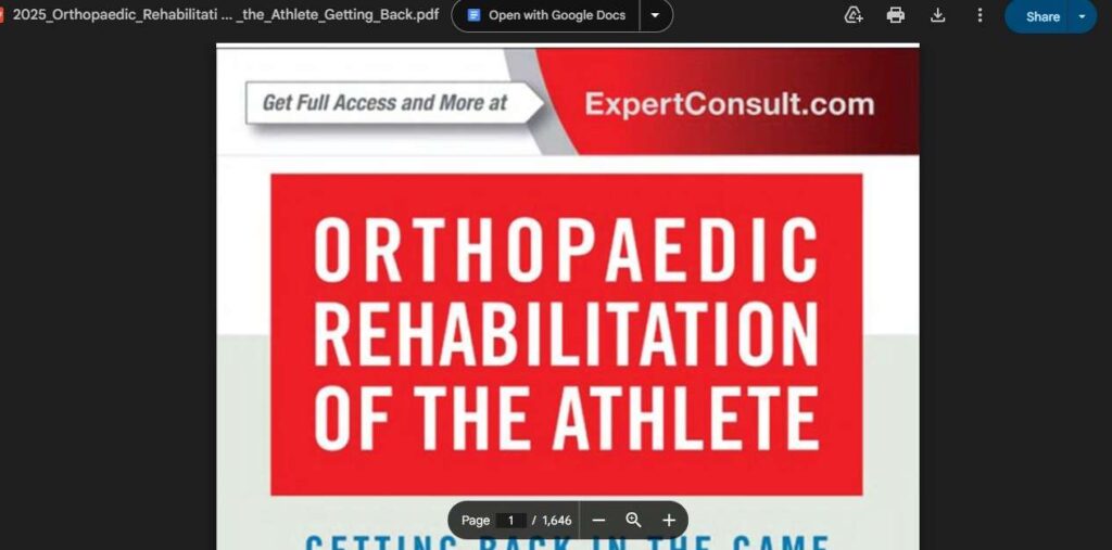 how to download Orthopaedic Rehabilitation of the Athlete Free PDF