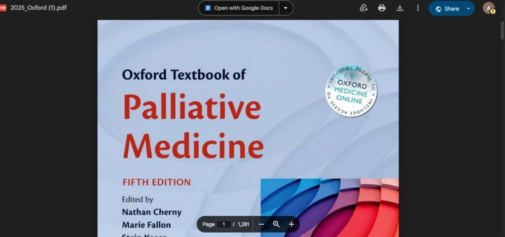 how to download Oxford Textbook of Palliative Medicine