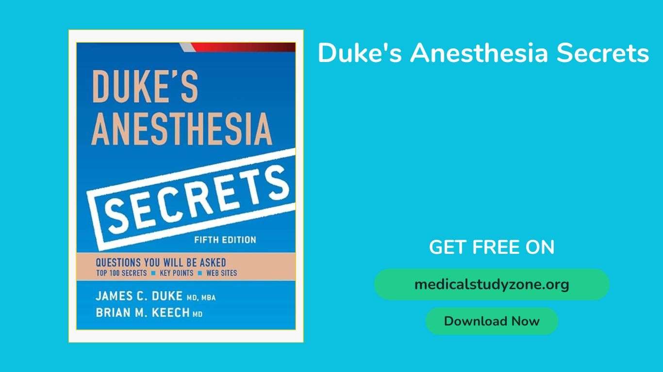 Duke's Anesthesia Secrets pdf
