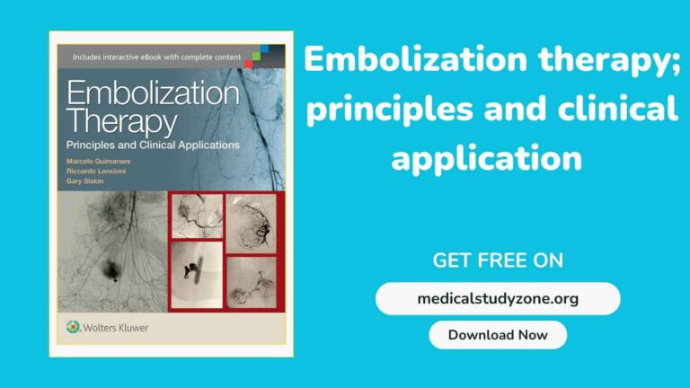Embolization therapy; principles and clinical application pdf