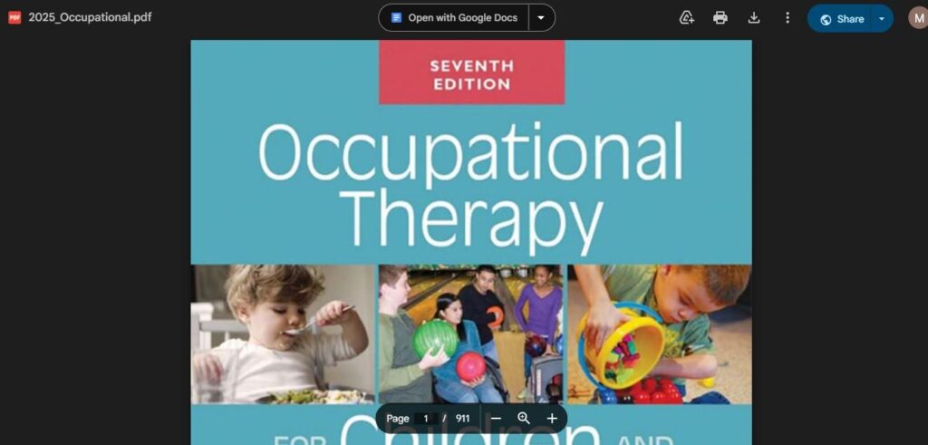 How to download Occupational Therapy for Children and Adolescents pdf
