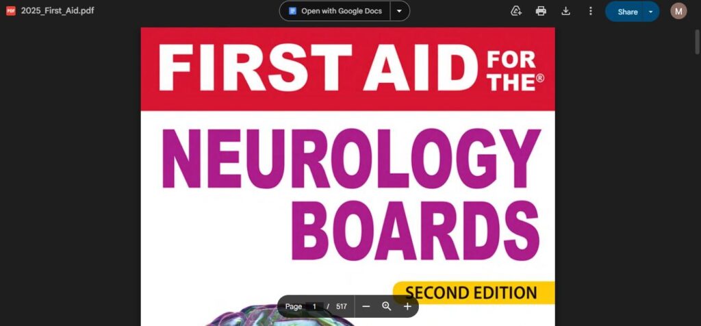 how to download First Aid for the Neurology Boards pdf