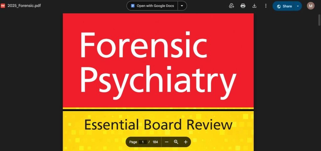 how to download Forensic Psychiatry Essential Board Review pdf