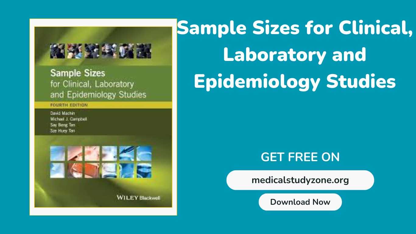 Sample Sizes for Clinical, Laboratory and Epidemiology Studies